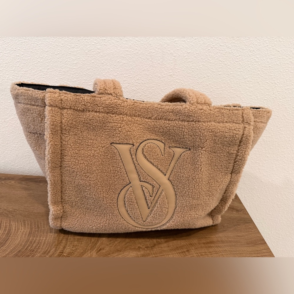 Victoria's Secret Beige Shearling Tote